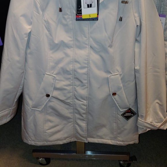 HFX Womens All Weather Hooded Coat--Cement - Picture 7 of 12